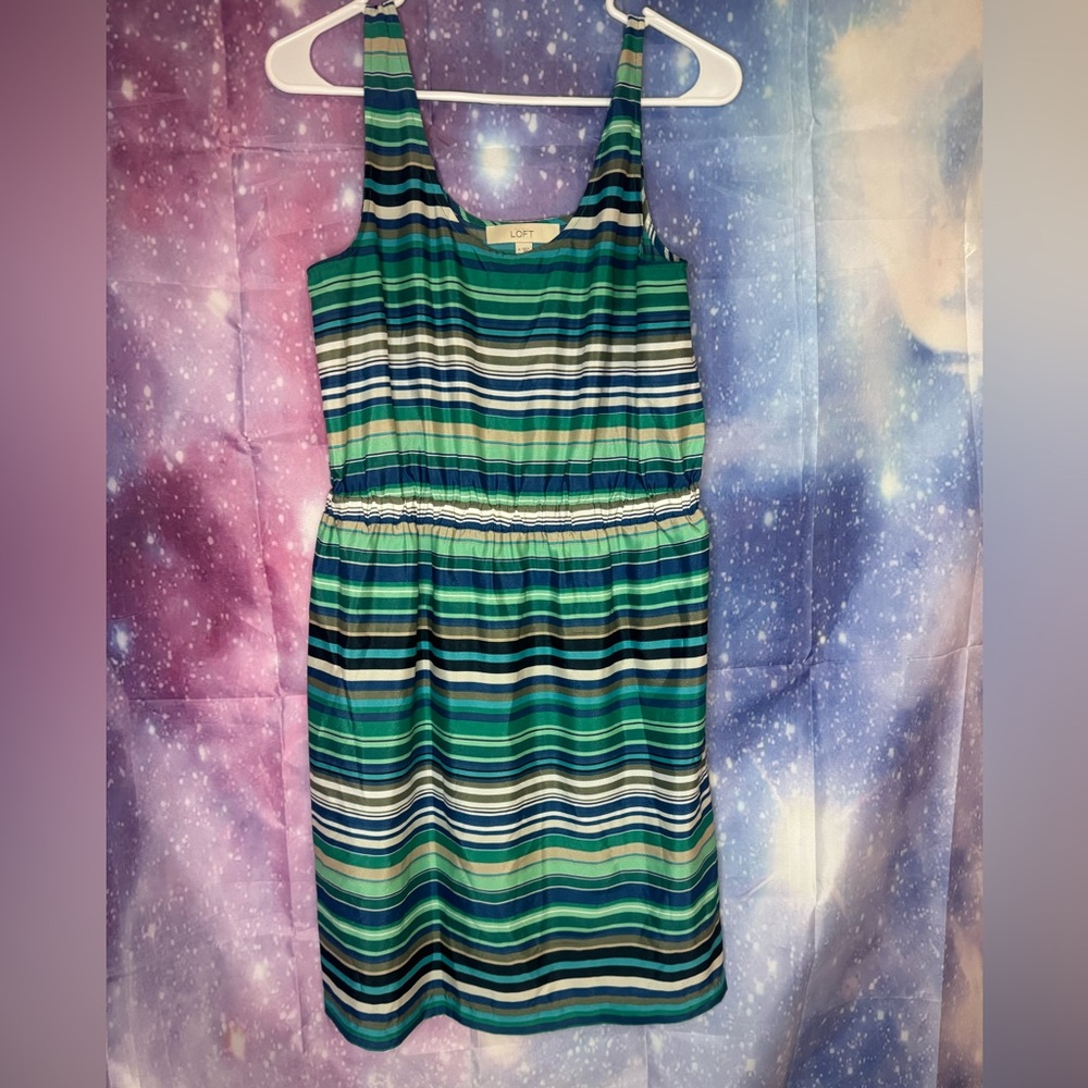 Loft striped dress 🛍
